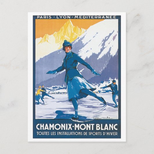 Chamonix Mont Blanc Briefkaart (Voorkant)
