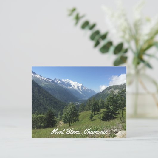 Chamonix Mont Blanc briefkaart (Staand voorkant)