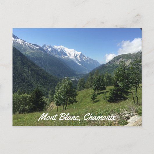 Chamonix Mont Blanc briefkaart (Voorkant)