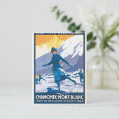 Chamonix-Mont Blanc Briefkaart (Staand voorkant)