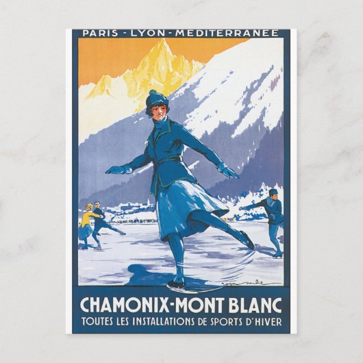 Chamonix-Mont Blanc Briefkaart (Voorkant)