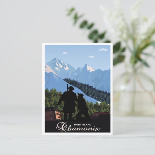 Chamonix, Mont Blanc Briefkaart (Staand voorkant)
