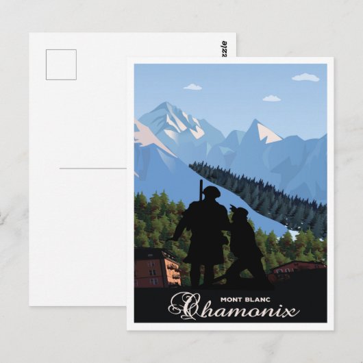 Chamonix, Mont Blanc Briefkaart (Voorkant / Achterkant)