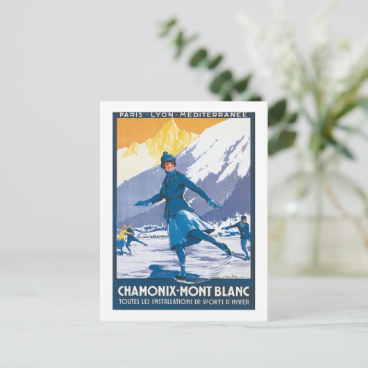 Chamonix Mont Blanc Briefkaart (Staand voorkant)