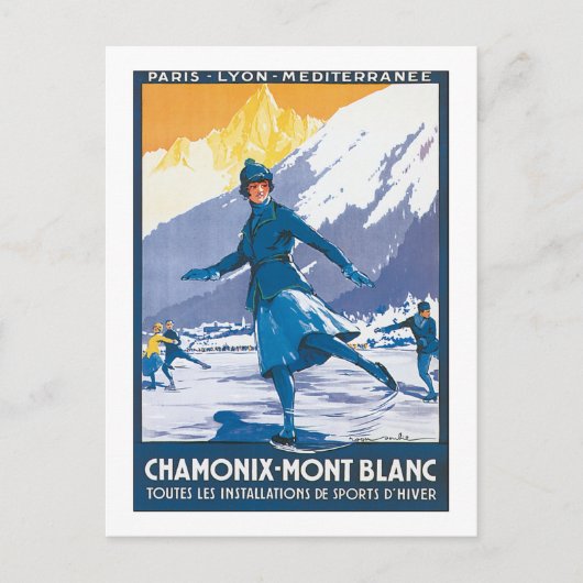 Chamonix Mont Blanc Briefkaart (Voorkant)