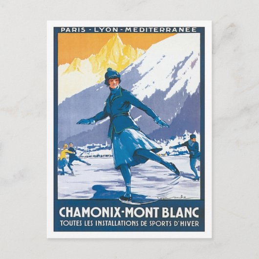 Chamonix Mont Blanc Briefkaart (Voorkant)