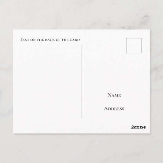 Chamonix Mont Blanc Frankrijk blauw Briefkaart (Achterkant)