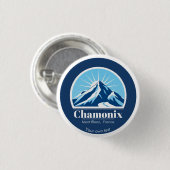 Chamonix Mont Blanc Frankrijk bozeman gift Ronde Button 3,2 Cm (Voorkant /achterkant)