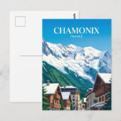 Chamonix-Mont-Blanc Frankrijk Briefkaart (Voorkant / Achterkant)