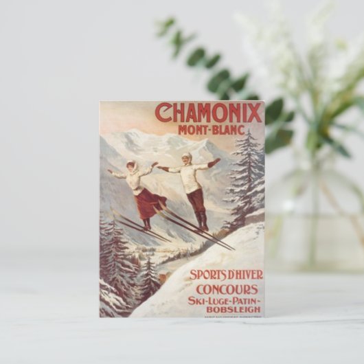  Chamonix, Mont-Blanc, Frankrijk - Briefkaart (Staand voorkant)