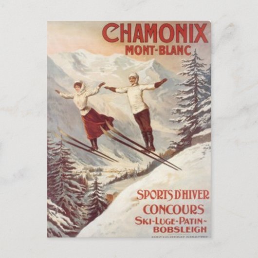 Chamonix, Mont-Blanc, Frankrijk - Briefkaart (Voorkant)