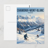 Chamonix-Mont-Blanc Frankrijk Briefkaart (Voorkant / Achterkant)