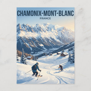 Chamonix-Mont-Blanc Frankrijk Briefkaart