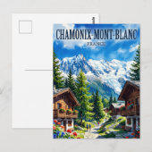 Chamonix-Mont-Blanc Frankrijk Briefkaart (Voorkant / Achterkant)