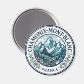 Chamonix-Mont-Blanc Frankrijk Magneet (Voorkant / Achterkant)