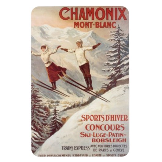  Chamonix, Mont-Blanc, Frankrijk - Magneet (Verticaal)