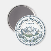 Chamonix-Mont-Blanc Frankrijk Magneet (Voorkant / Achterkant)