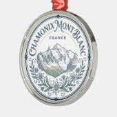 Chamonix-Mont-Blanc Frankrijk Metalen Ornament (Links)