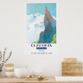 Chamonix, Mont-Blanc, Frankrijk, Poster van de Rei (Keuken)