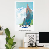 Chamonix, Mont-Blanc, Frankrijk, Poster van de Rei (Thuiskantoor)