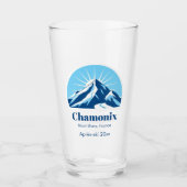 Chamonix Mont Blanc Frankrijk ski souvenir Glas (Voorkant)
