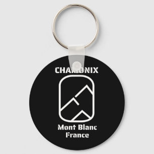 Chamonix Mont Blanc Frankrijk Skien Snowboarden Sleutelhanger