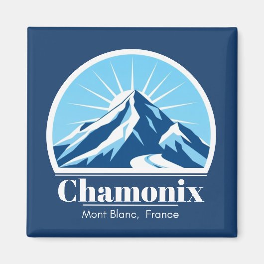 Chamonix Mont Blanc Frankrijk souvenir Magneet (Voorkant)