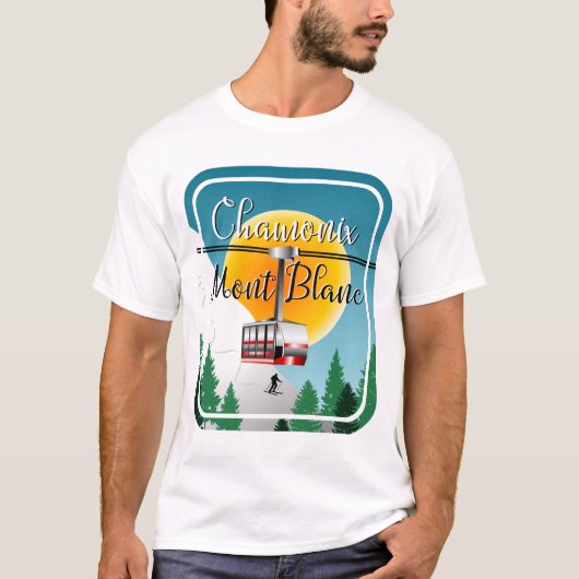 Chamonix Mont Blanc Frankrijk T-shirt (Voorkant)