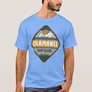 Chamonix Mont Blanc Frankrijk  wandelontwerp T-shirt