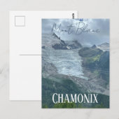 Chamonix, Mont Blanc, Franse Alpen, zomer Briefkaart (Voorkant / Achterkant)