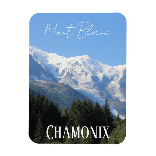 Chamonix, Mont Blanc, Franse Alpen, zomer Magneet (Verticaal)