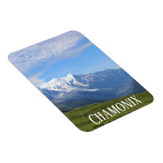 Chamonix, Mont Blanc, Franse Alpen, zomer Magneet (Rechterzijde)