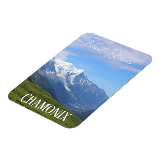 Chamonix, Mont Blanc, Franse Alpen, zomermagneet Magneet (Linkerzijde)