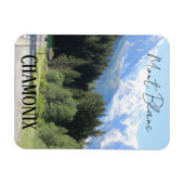 Chamonix, Mont Blanc, Franse Alpen, zomermagneet Magneet (Horizontaal)