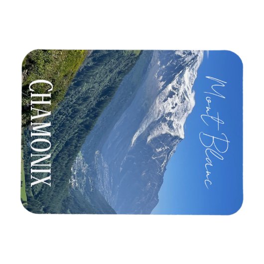 Chamonix, Mont Blanc, Franse Alpen, zomermagneet Magneet (Horizontaal)