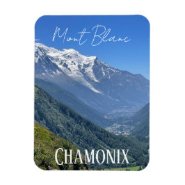 Chamonix, Mont Blanc, Franse Alpen, zomermagneet Magneet
