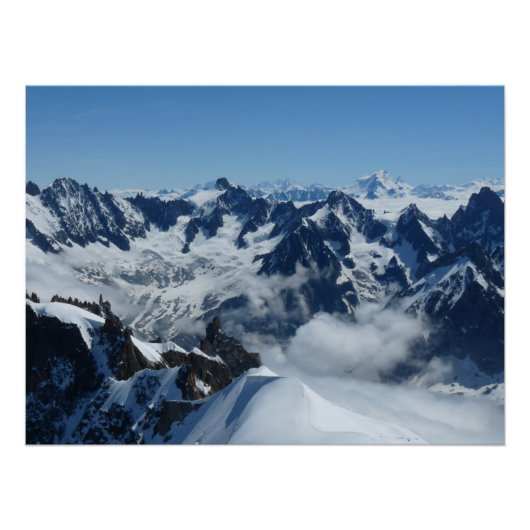 Chamonix Mont Blanc French Alps Perfect Poster (Voorkant)