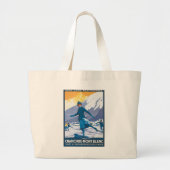 Chamonix-Mont Blanc Grote Tote Bag (Voorkant)