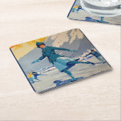 Chamonix - Mont Blanc Kartonnen Onderzetters (Schuin)