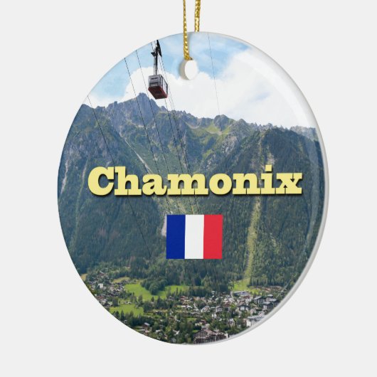 Chamonix - Mont Blanc Keramisch Ornament (Links)