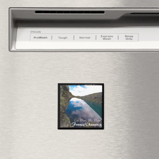 Chamonix, Mont Blanc, Lac Bleu (Magnet) Magneet (Insitu (Vaatwasser))