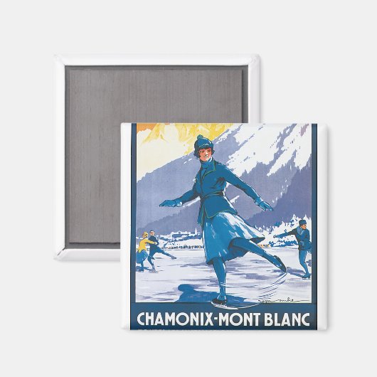Chamonix-Mont Blanc Magneet (Voorkant / Achterkant)