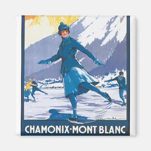 Chamonix-Mont Blanc Magneet (Voorkant)