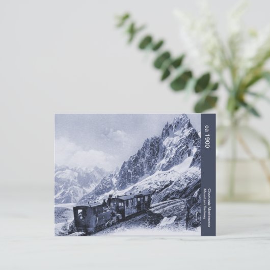  Chamonix Mont Blanc Mountain Railway Briefkaart (Staand voorkant)
