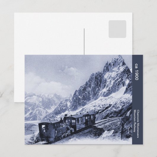  Chamonix Mont Blanc Mountain Railway Briefkaart (Voorkant / Achterkant)