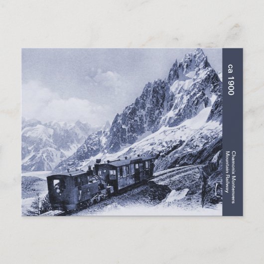  Chamonix Mont Blanc Mountain Railway Briefkaart (Voorkant)