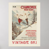 Chamonix Mont Blanc  Poster (Voorkant)