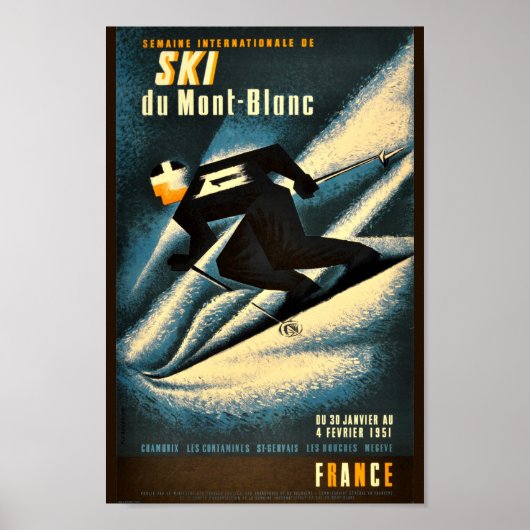 Chamonix Mont Blanc  Poster (Voorkant)