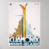 Chamonix Mont Blanc Poster (Voorkant)