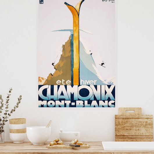 Chamonix Mont Blanc Poster (Keuken)
